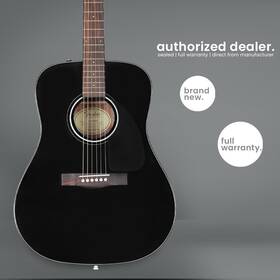 0970110206-ob Fender Cd-60 Dreadnought V3 Black Open Box No Case