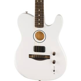 0972813116 Fender Limited Ed. Finneas American Acoustasonic Telecaster - Satin Arctic White