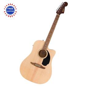 0974010521 Fender Acoustic Guitar California Debut Redondo Ce Series Natural Beginner Tuner