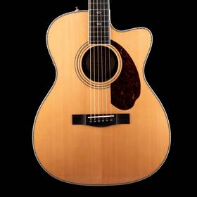 54fen019 Fender Used Paramount Pm-3 Deluxe Acoustic Electric Natural With Gig Bag