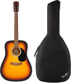 Fa-25 Fender 711182010434 Dreadnought Acoustic Guitar Beginner Sunburst G