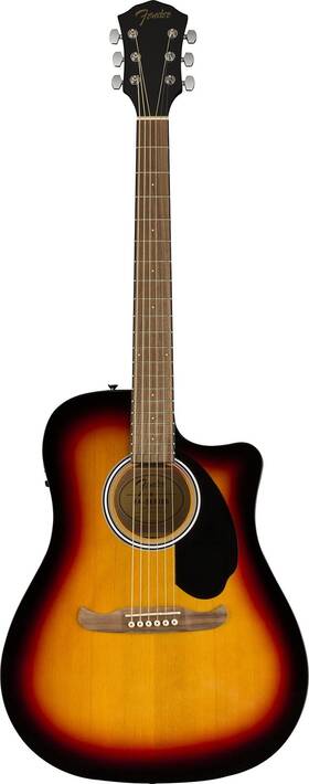 Fender 717669648473 Fa-125ce Dreadnought Acoustic Electric Guitar With 2-year Warranty S