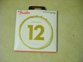 012-.052 Fender 717669853433 Acoustic Guitar 12 80/20 Bronze Wound .012-.052 String
