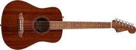 Fender 885978857517 California Standard Redondo Mini Acoustic Guitar With Bag Sapele Top Natu