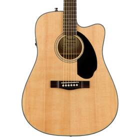 Cd-60sce Fender 885978875719 Solid Top Dreadnought Acoustic-electric Guitar - Natural
