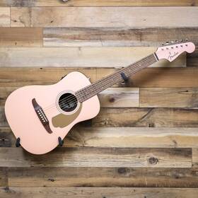 970722056 Fender Limited Fsr Malibu Player Acoustic-electric Guitar Shell Pink U258520