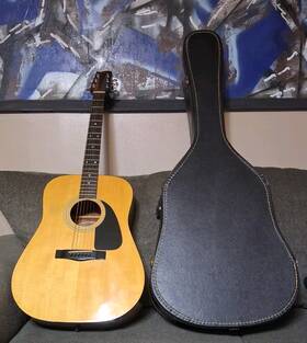 A5012503 Fender Music Acoustic Gemini 2 Guitar With Black Instruments Gig Case