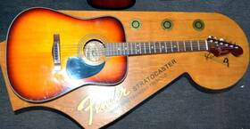 Ag21ts Fender Ag21 Ts Acoustic Guitar Good Condition Inch Player Pro Setup Soft Case