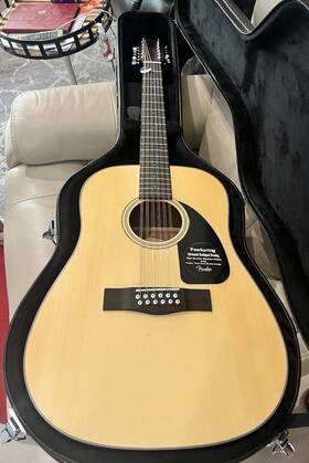 Cd1000 Fender 12 String Guitar Natural With Hardshell Case