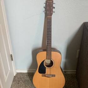 Cd100l Fender Nat Left-handed Acoustic Guitar Dreadnought Mahogany Natural