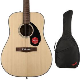 Cd60sdrnatbgbn Fender Cd-60s Dreadnought Acoustic Guitar With Gig Bag- Natural