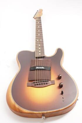 Fen0972213260 Fender Acoustasonic Player Telecaster 6-string Acoustic Guitar Shadow Burst