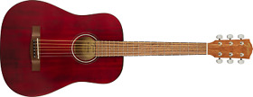 Fa-15-red Fender Model Fa-15 Red 3/4 Size Steel Stringed Acoustic Guitar With Gig Bag