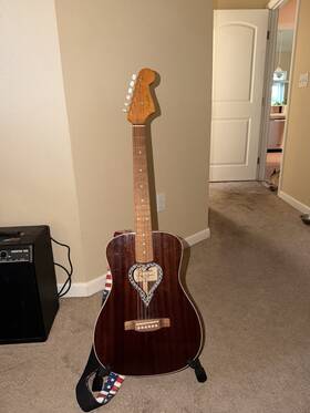 Wa1929942 Fender Alkaline Trio Malibu California Series Acoustic Guitar Dreadnought Ds
