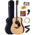 Fg830 Fg830combopro Solid Top Folk Acoustic Guitar Natural Bundle With 660845711860