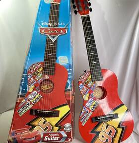 First Act 607266010202 Disney Pixar Cars 6 String Youth Acoustic Guitar With Original Box