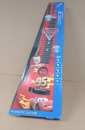 First Act 607266010387 Disney Pixar Cars Acoustic Guitar - World Grand Prix 95 Mcqueen New