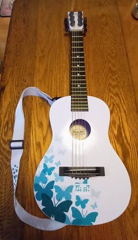 Fg1606 First Act Discovery Teal Color Kids 6-string Acoustic Guitar - Butterflies Fg1606 First Act Discovery Teal Color Kids 6-string Acoustic Guitar - Butterflies