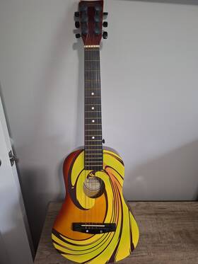 Fg241 First Act - Multicolor 6 String Beginner Acoustic Guitar With Case