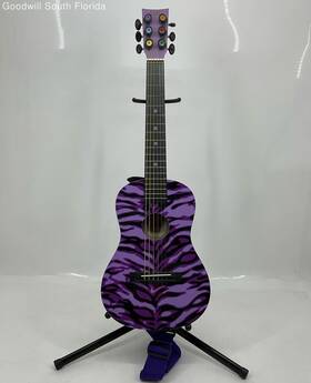 Fg3711 First Act Discovery Purple Zebra Pattern 6-string Acoustic Guitar