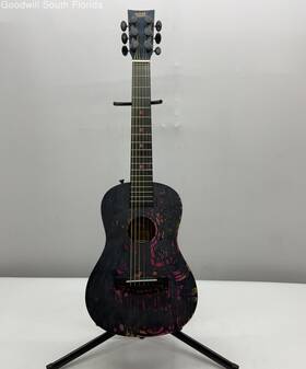 Fg4072 First Act Black Pink 6 String Right Handed Acoustic Guitar
