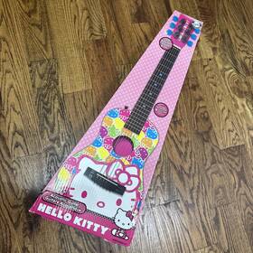 First Act Inc. 607266004560 Hello Kitty Sanrio Acoustic Guitar Kid Pink Colorful 2014 Original Box