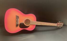 Mg324 First Act Acoustic Guitar Beginner Model #mg324 - Pink Black And Brown