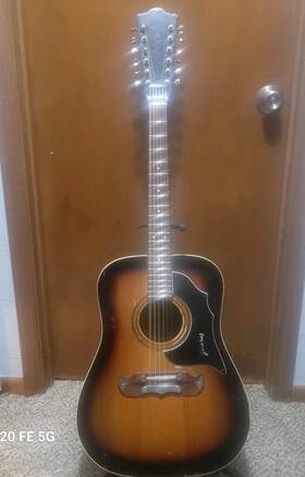 5-296 Framus Vintage 1960s-70s Texan Model 5/296 12-string Acoustic Guitar