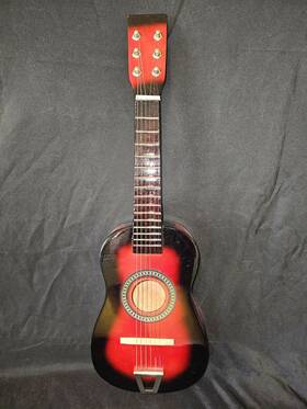 29131231023799 Fun Factory 23 Inch Red Glossy Acoustic Toy Guitar For Children
