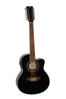Ga712ce-bk De Rosa String Thin Body Guitar Black Right Handed