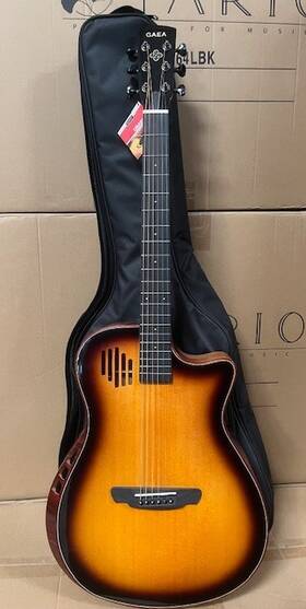 Gs-801-sb Gaea 41 Inch Solid Spruce Top E. Acoustic Guitar Flame Maple Back Used Item