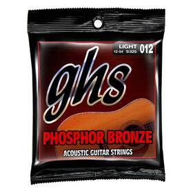 S325 Ghs Strings Phosphor Bronze Acoustic Guitar Light 12-54