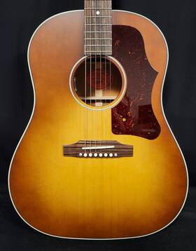Gibson 711106096155 J-45 50s Faded Round Shoulder Acoustic Electric Guitar With Case