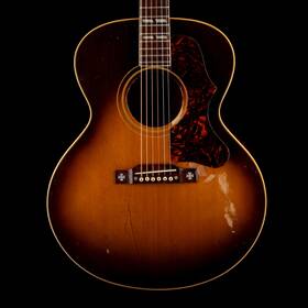 Gibson 84gib042 Vintage 1957 J-185 Sunburst Acoustic Guitar With Ohsc