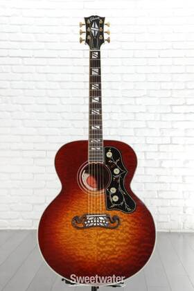 Jb2qhcm2m1030 Gibson Acoustic Dealer Select Sj-200 Acoustic-electric Guitar - Heritage Cherry