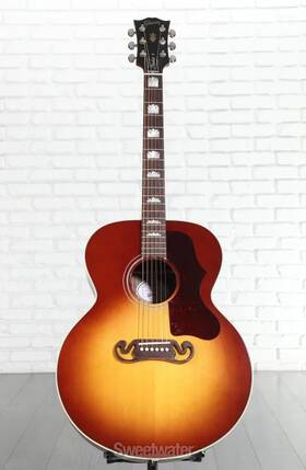 Gibson Acoustic Mcjb2srsrbg Sj-200 Studio Rosewood Acoustic-electric Guitar - Burst