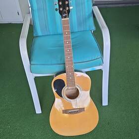 Gibson Ag1m Maestro Dreadnought 6-string Acoustic Guitar Spruce Natural.no Gig Bag