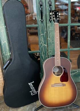 Mcrs4wswb Gibson J-45 Studio Acoustic Guitar In Satin Walnut Burst With Deluxe Case