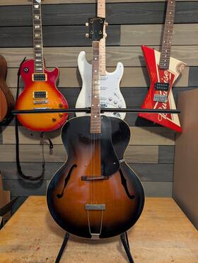 Gibson Tg-50 1951 Tenor Archtop Acoustic Guitar Sunburst No Repairs With Case