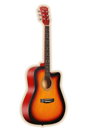 Girard 079902206551 41 Inch Acoustic Guitar Cutaway Body Style Sunburst