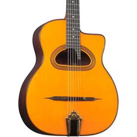 Gitane 197881348076 D-500 Grande Bouche Gypsy Jazz Acoustic Guitar Natural Rf
