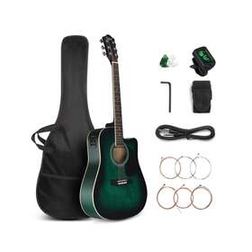 Aeg-green-72 Glarry Full Size 6 Strings Acoustic Electric Guitar Beginner Kit Cutaway 41