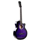 Gqh0649877127340yd Acoustic Folk Guitar For Beginners Students Gift Purple