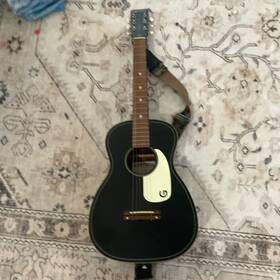 2704000566 Gretsch Jim Dandy Parlor Acoustic Guitar Black 6-string With Strap