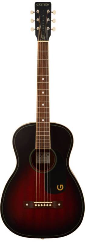 2711000530 Gretsch Jim Dandy Parlor Size Acoustic Guitar Deep Cherry Burst Finish