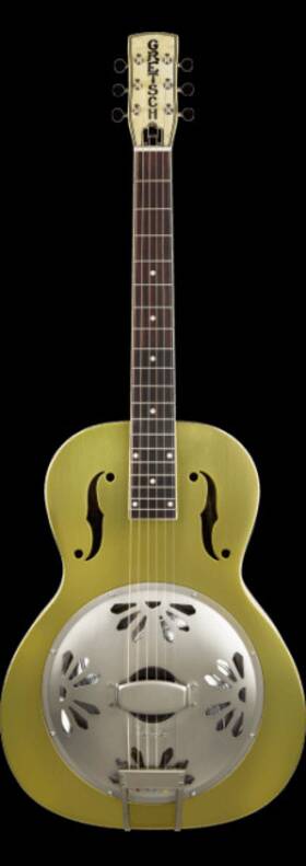 Gretsch 2717010510 G9202 Honey Dipper Special Round-neck Brass Body Resonator Guitar
