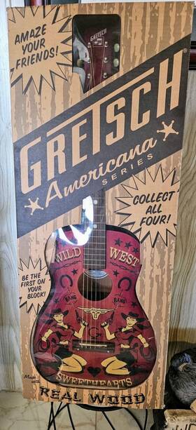 G-4530 Gretsch Americana Series G4530 Wild West Sweethearts Red Acoustic Guitar And Box