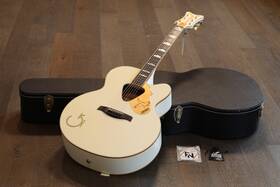 G6022cwff Gretsch Rare 2006 White Falcon Rancher Mij Acoustic Guitar Ohsc