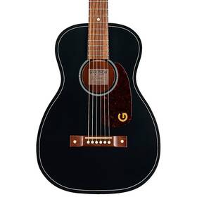 Gretsch Guitars 197881273873 Jim Dandy Deltoluxe Parlor Acoustic Guitar Black Top Rf