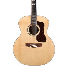 F-512e Guild 614252349888 Usa 12-string Acoustic-electric Guitar With Case - Natural
